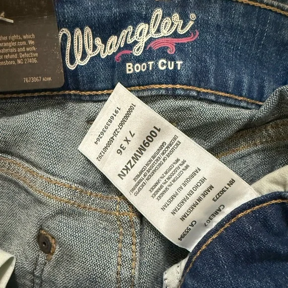 Wrangler Retro Mae Mid Rise Boot Cut Jeans Size 29 Size 7 x 36 NWT Women’s - Picture 8 of 10